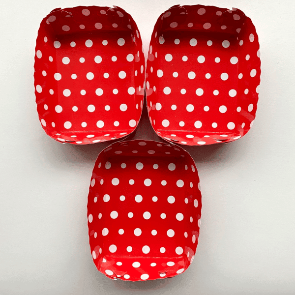 BANDEJA POLKA ROJO