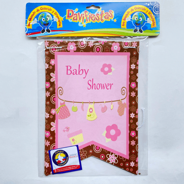BANDERIN RECTANGULAR ROPITA ROSADO