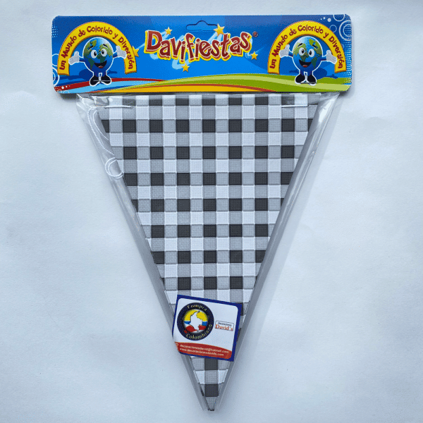 BANDERIN TRIANGULAR PICNIC NEGRO