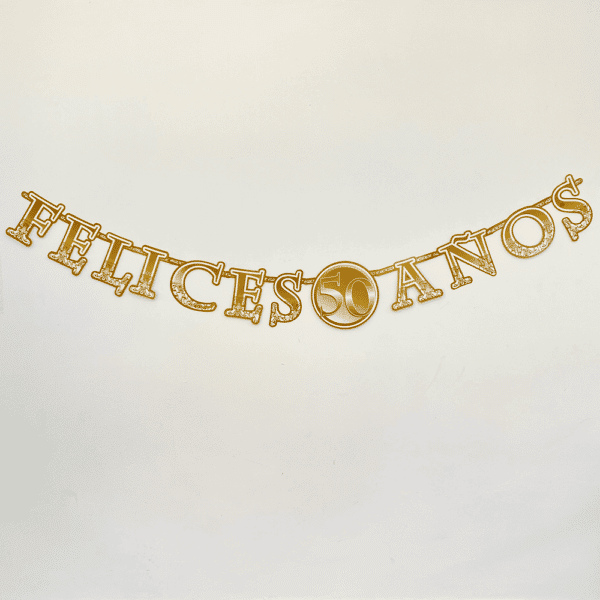 LETRA TROQUELADA 50 AÑOS DORADO