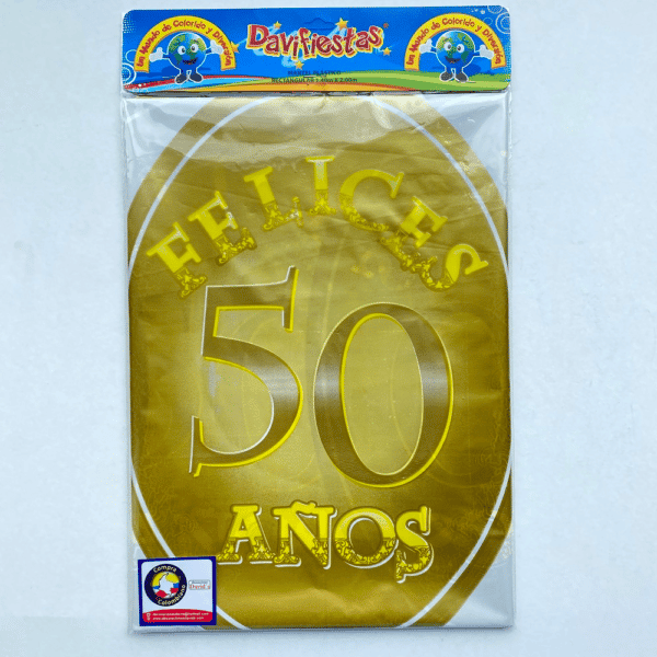 MANTEL 50 AÑOS DORADO
