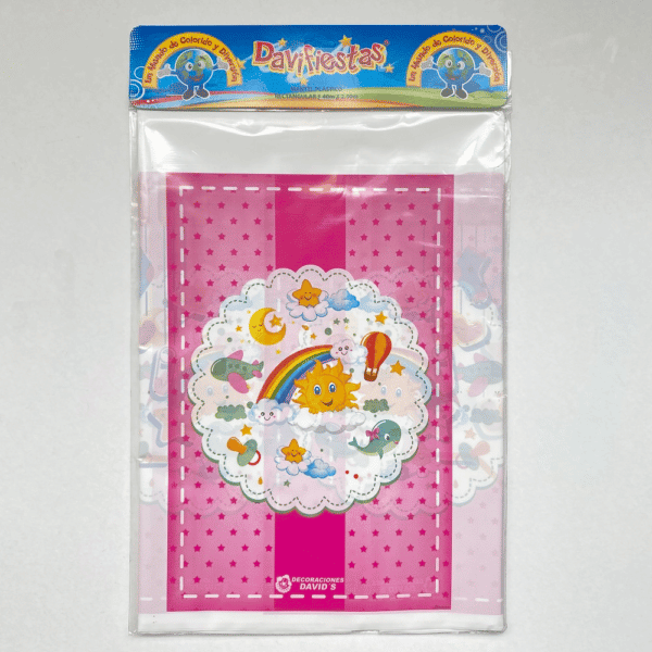 MANTEL NUBE ROSADO