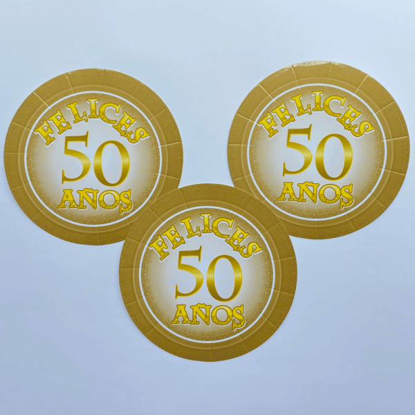 PLATO 50 AÑOS DORADO