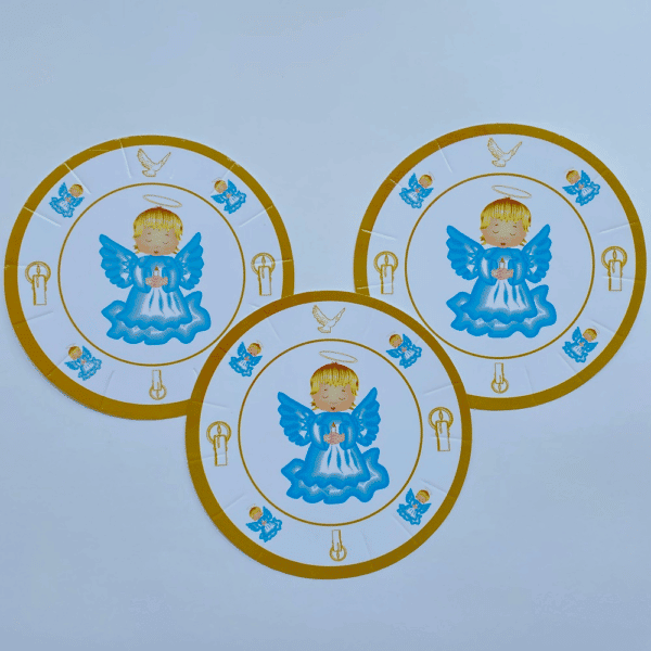 PLATO ANGEL AZUL