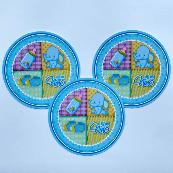 PLATO ELEFANTE AZUL