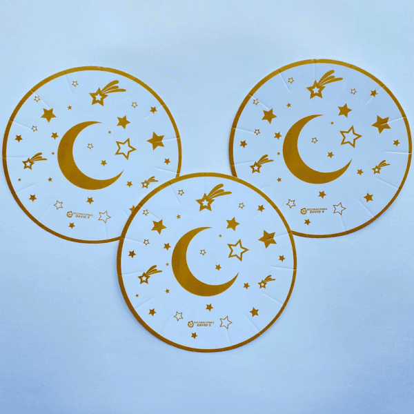 PLATO LUNA BLANCO DORADO