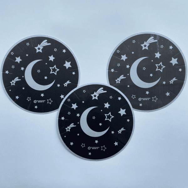 PLATO LUNA NEGRO PLATEADO