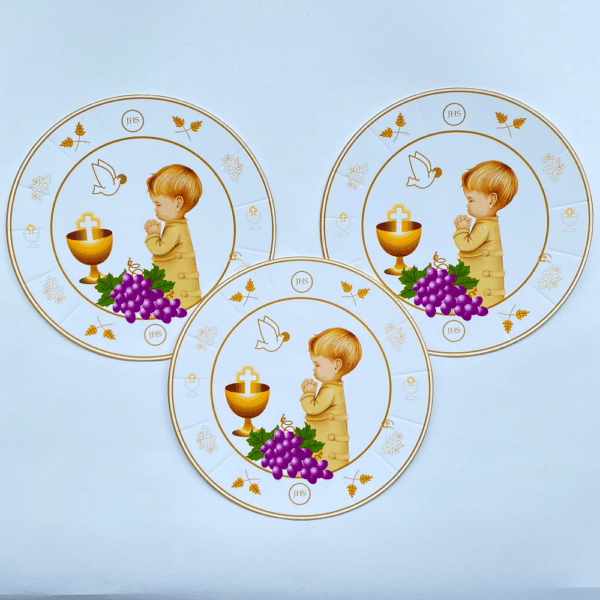 PLATO PRIMERA COMUNION NIÑO