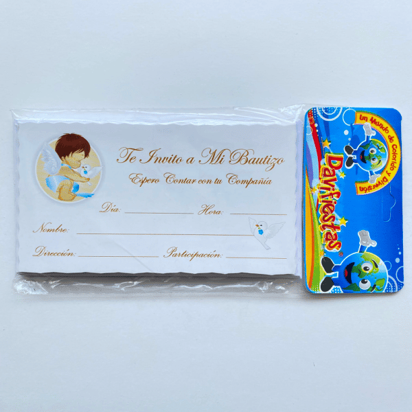TARJETA LISA X12 PALOMA AZUL