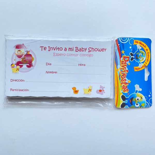TARJETA LISA X12 TRENCITO ROSADO