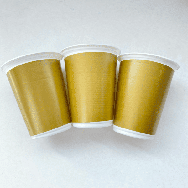 VASO UNICOLOR DORADO