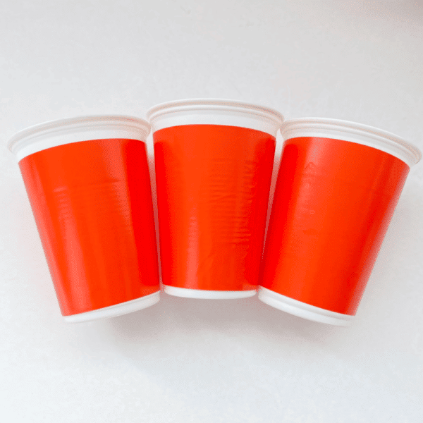 VASO UNICOLOR NARANJA