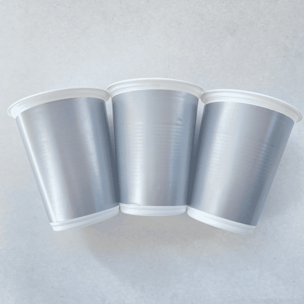 VASO UNICOLOR PLATEADO