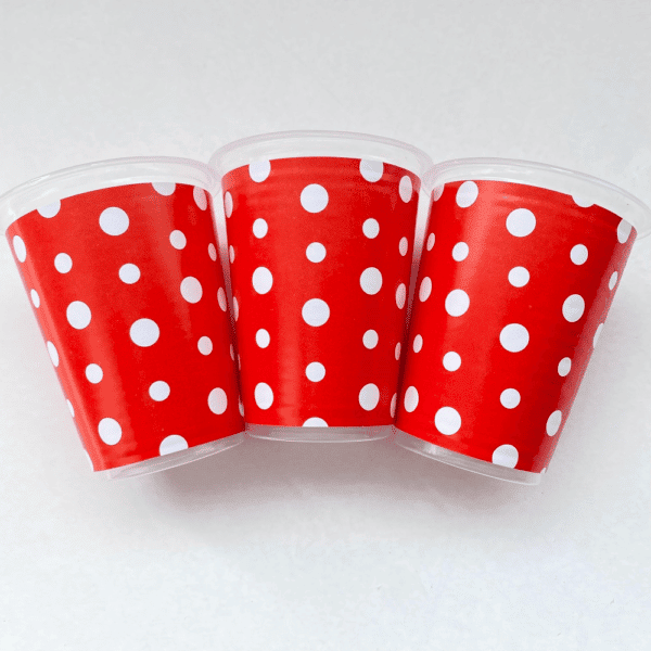 VASO POLKA ROJO