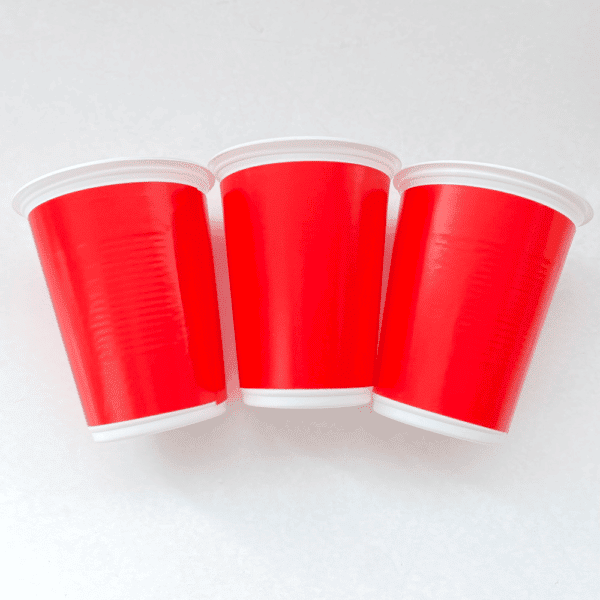 VASO UNICOLOR ROJO